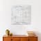 White Textured Medallion I 16" x 16" Canvas Wall Art